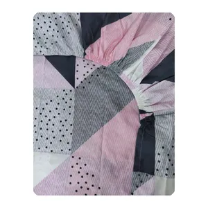ملحفه پانیذ پود مدل چهل تکه کد A106-1 دو نفره سایز 140x200 سانتی متر