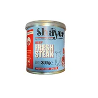 کنسرو غذای گربه شایر مدل استیک بیف وزن 300 گرم
