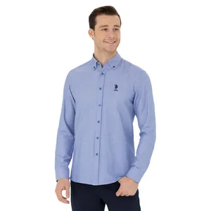 پیراهن آستین بلند یقه برگردان مردانه یو اس پولو مدل 50254188052