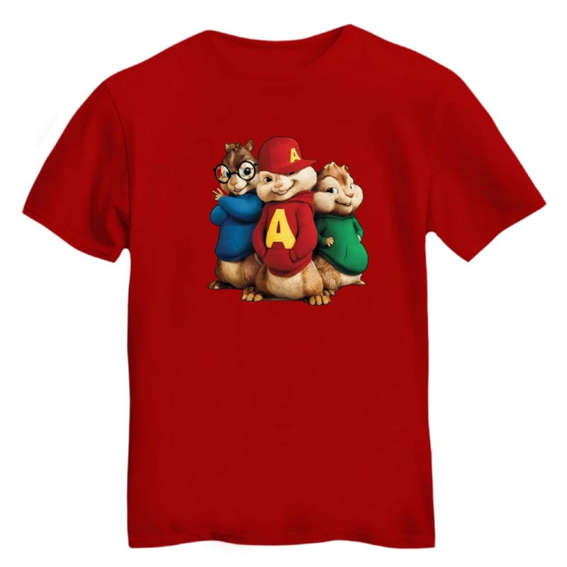 تی شرت آستین کوتاه زنانه مدل آلوین و سنجاب ها