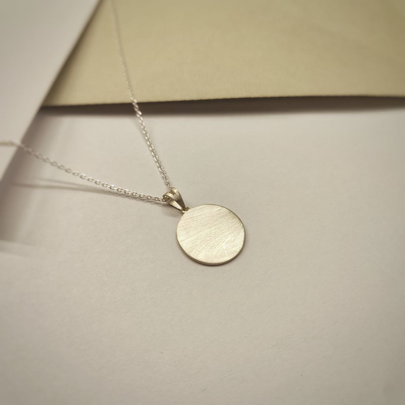 گردنبند نقره زنانه مدل دایره