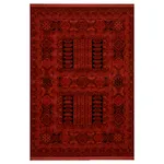 فرش ماشینی بزرگمهر طرح بلوچی کد 78008 زمینه لاکی