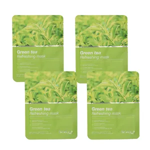 ماسک صورت بایو آکوا مدل چاي سبز وزن 25 گرم مجموعه 4 عددی