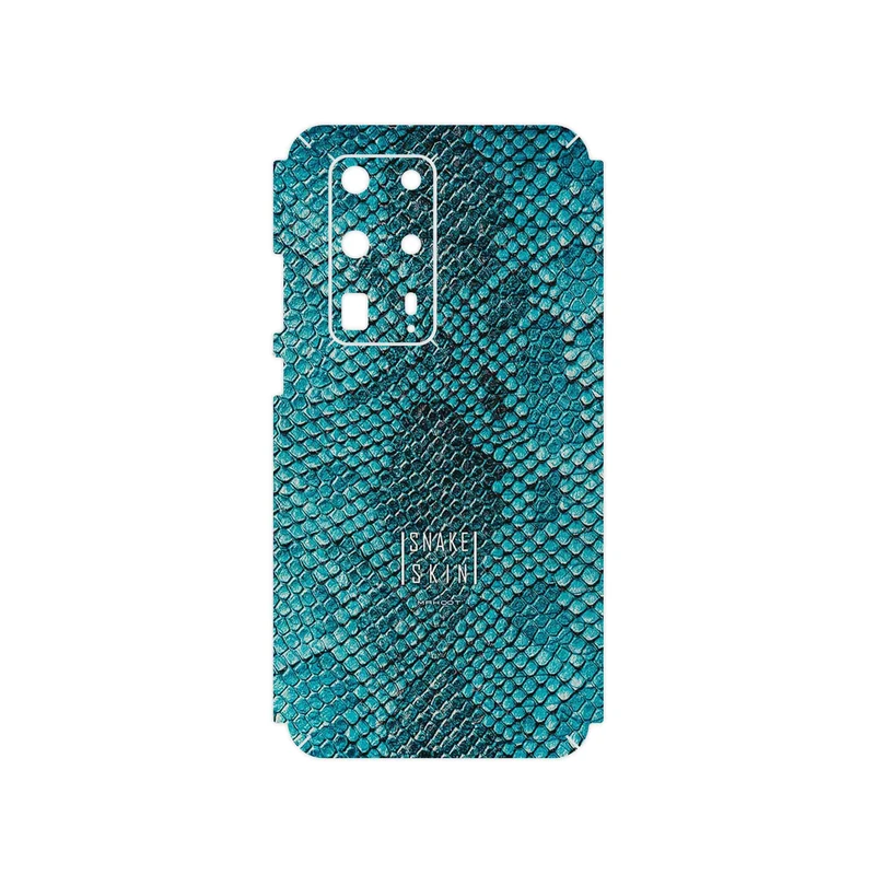 برچسب پوششی ماهوت مدل Blue Snake Skin مناسب برای گوشی موبایل هوآوی P40 Pro Plus