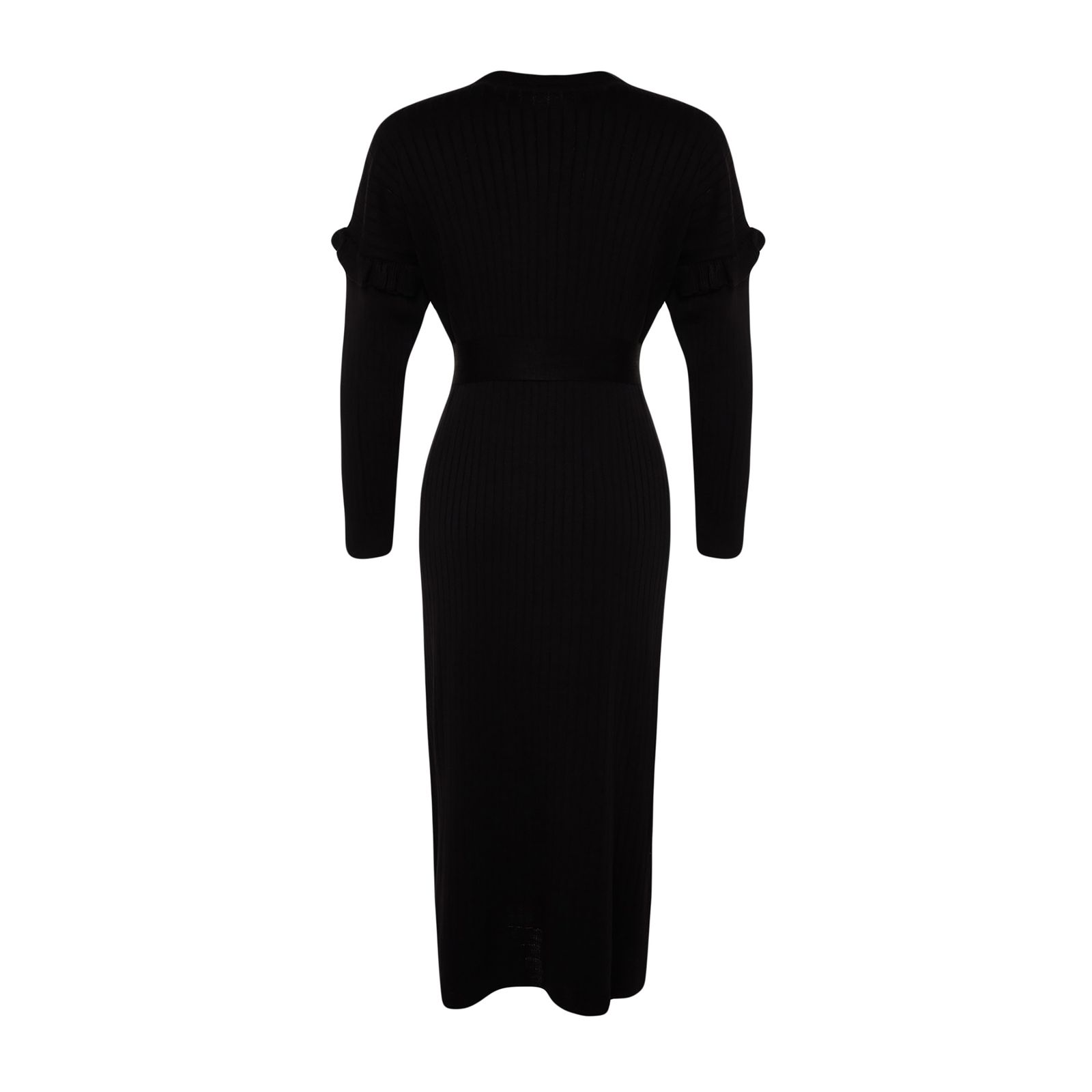 پیراهن بافتنی یقه گرد زنانه مدل 713093627 طرح ترندیول -  - 2