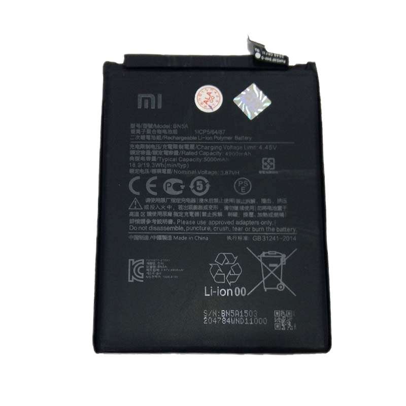 باتری موبایل مدل BN5A ظرفیت 4900 میلی آمپر ساعت مناسب برای گوشی موبایل شیائومی Poco M3 Pro