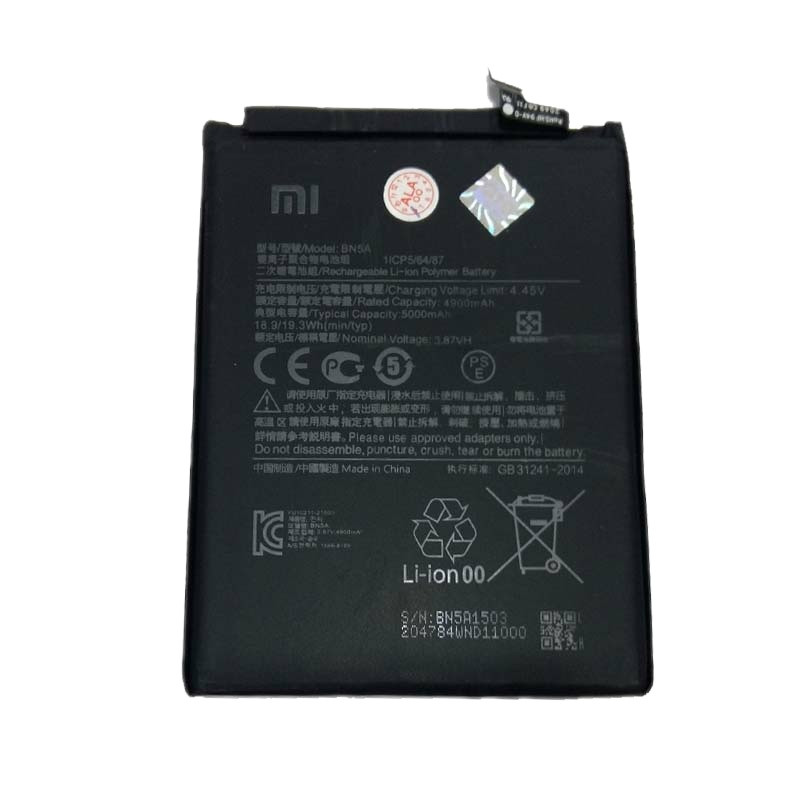 باتری موبایل مدل BN5A ظرفیت 4900 میلی آمپر ساعت مناسب برای گوشی موبایل شیائومی Poco M3 Pro