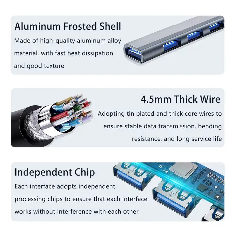 هاب 7 پورت USB 3.0  مدل 8035