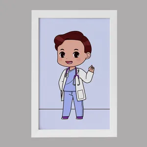 تابلو کودک خندالو مدل پزشک و پرستار کودکانه کد 36488