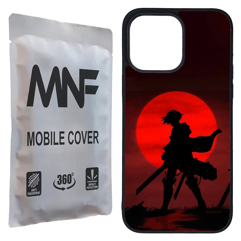 کاور ام ان اف طرح انیمه Attack On Titan کد P-262 مناسب برای گوشی موبایل اپل iPhone 14 Pro Max