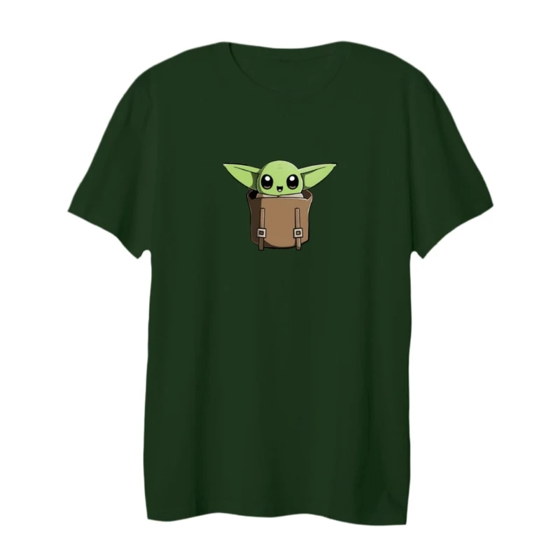 تی شرت لانگ آستین کوتاه زنانه مدل بیبی یودا کد 8