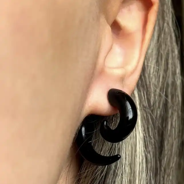 گوشواره زنانه مدل حلزونی 74