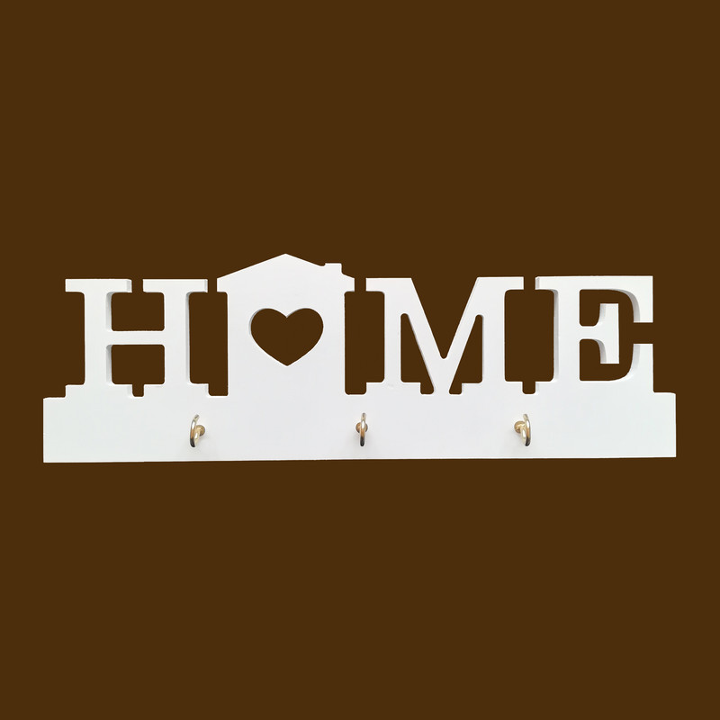 جاکلیدی مدل دیواری طرح HOME کد 1