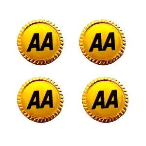 آرم خودرو طرح ژله ای مدل AA کد GRD-RIZ بسته 4 عددی