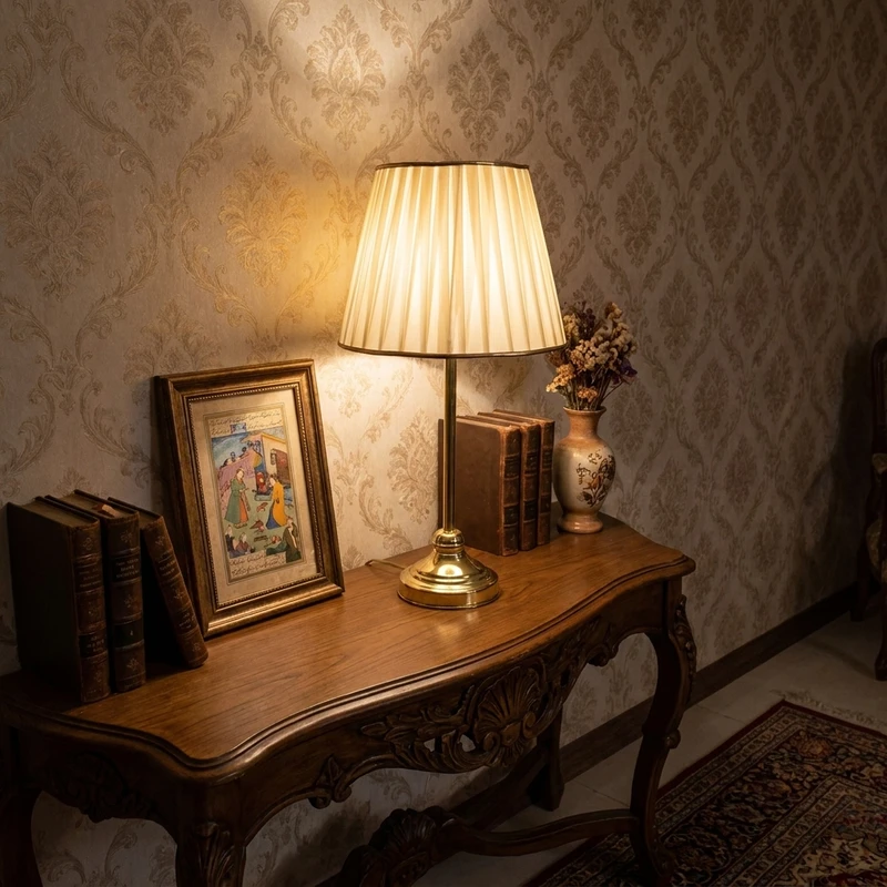 آباژور رومیزی نورهام مدل NHM-RAYAGLD-28