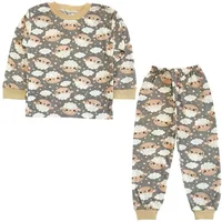 ست تی شرت آستین بلند و شلوار راحتی نوزادی مدل ببعی کد 4159