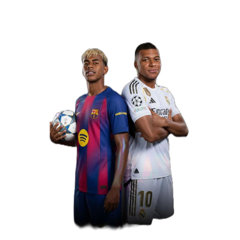 استیکر پارچه و لباس پاد آفرین مدل فوتبالی کیلیان امباپه لامین یامال کد 4006