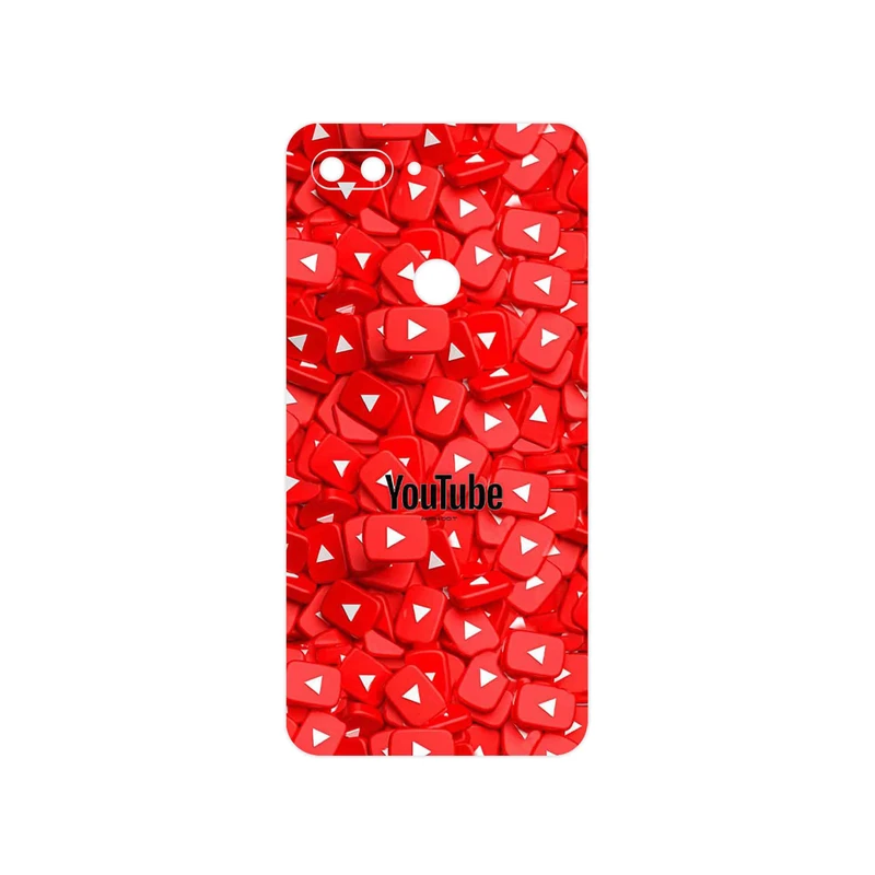 برچسب پوششی ماهوت مدل Youtube مناسب برای گوشی موبایل شیائومی Mi 8 Lite