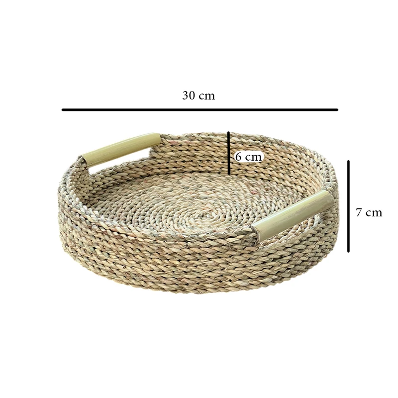 عکس شماره 2 : سینی حصیری مدل خوتکا