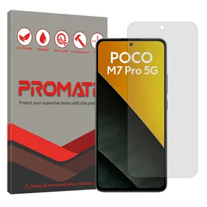 Promate Resistant model transparent screen protector suitable for Xiaomi Poco M7 Pro 5G mobile phone