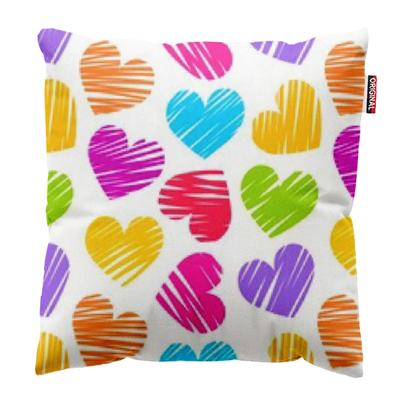 کوسن پاد آفرین طرح قلب کد 1484 سایز 30*30 سانتی متر