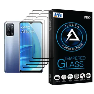 PK Delta Glass MIX004 Screen Protector For Oppo A53s 5G Pack Of 4