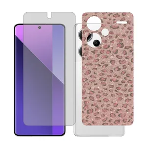 Glass Together model transparent Screen Protector Suitable for Xiaomi Redmi Note 13 Pro Plus Mobile Phone with Back cover sticker