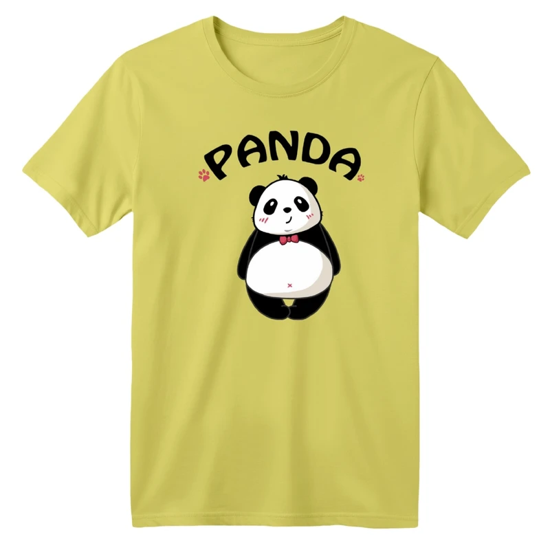 تی شرت آستین کوتاه بچگانه مدل پاندا تپل