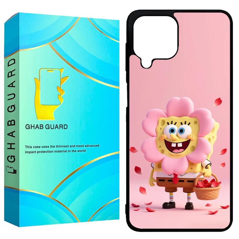 کاور قاب گارد طرح باب اسفنجی مدل GCHPA224 مناسب برای گوشی موبایل سامسونگ Galaxy A22 4G / M22 4G / M32 4G    