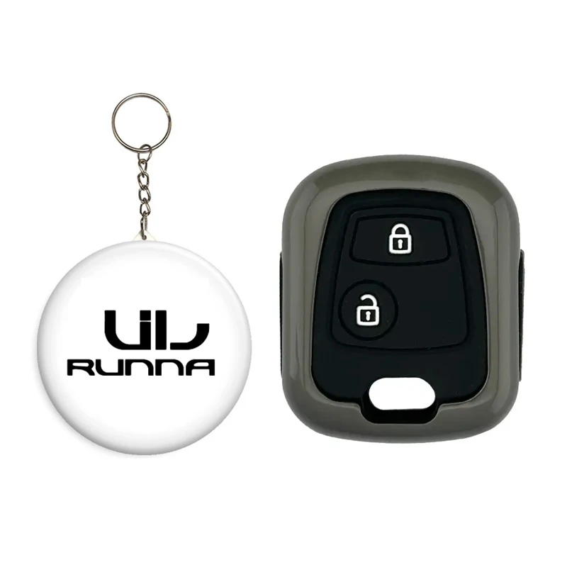 کاور ریموت و سوئیچ خودرو کالانیکس مدل COV-RANA-10402 طرح فلزی مناسب برای رانا به همراه جاسوئیچی