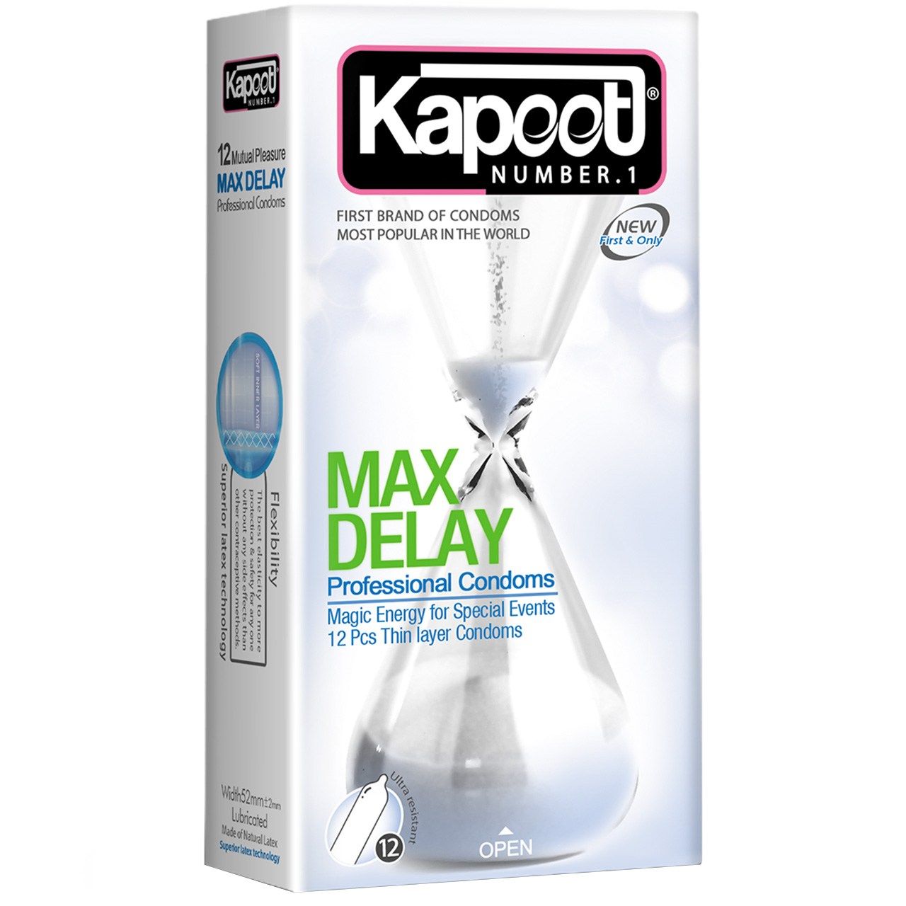 کاندوم کاپوت مدل Max Delay بسته 12 عددی -  - 1