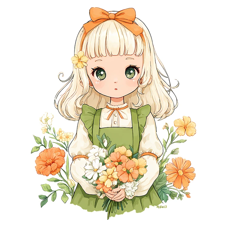 استیکر پارچه و لباس پاد آفرین مدل کارتونی کیوت فانتزی دخترانه کد S5733