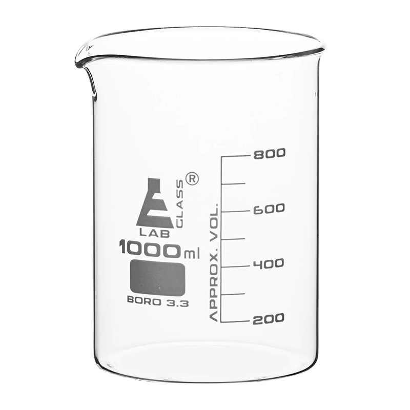 بشر آزمایشگاه مدل beaker ظرفیت 1000 میلی لیتر