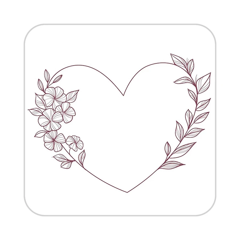 زیر لیوانی کاکتی طرح عاشقانه مدل mp37836