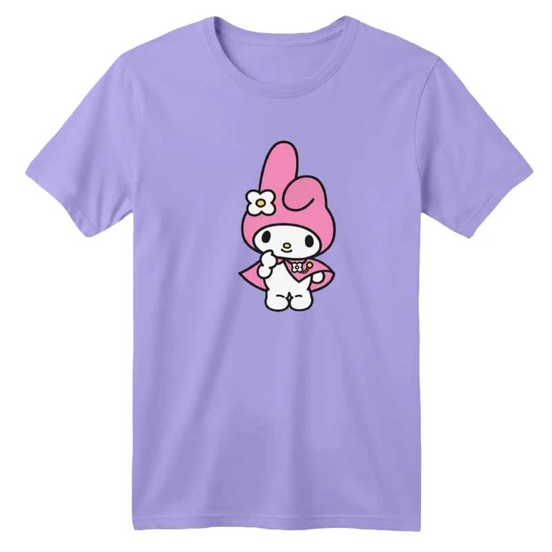 تی‌شرت آستین کوتاه لانگ یقه گرد بچگانه مدل ملودی کد 1