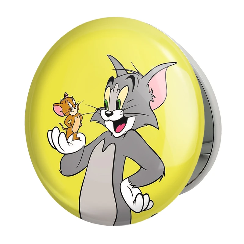 آینه جیبی خندالو طرح تام و جری Tom And Jerry مدل تاشو کد 10730 
