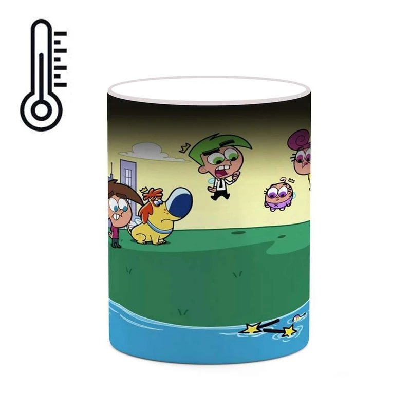 ماگ حرارتی کاکتی مدل کارتون The Fairly OddParents کد mgh23403