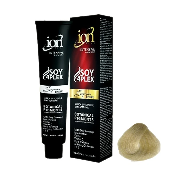 رنگ مو آیون شماره 11.8 حجم 120 میلی لیتر بلوند پلاتینیه زیتونی روشن 