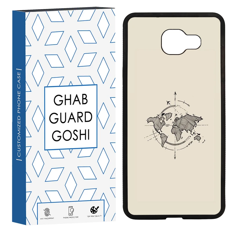 کاور قاب گارد گوشی طرح نقشه کد TPU-175 مناسب برای گوشی موبایل سامسونگ Galaxy A7 2016 / A710