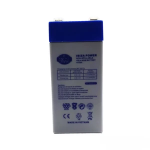 باتری یو پی اس 4 ولت 4 آمپر ساعت ایبیزا مدل ib-4v4ah