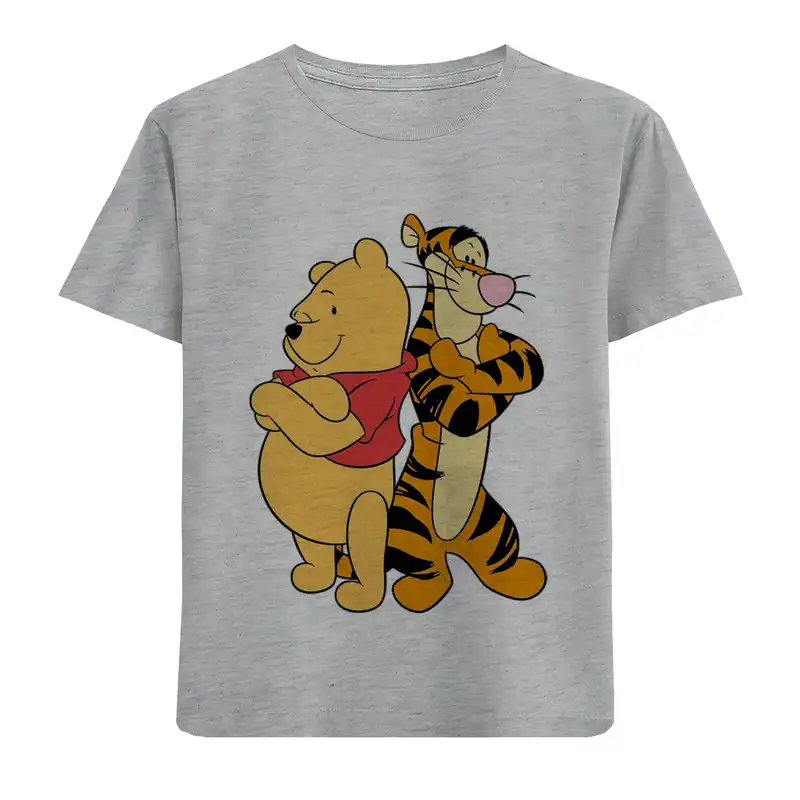 تی شرت آستین کوتاه بچگانه مدل ببر و پو F680