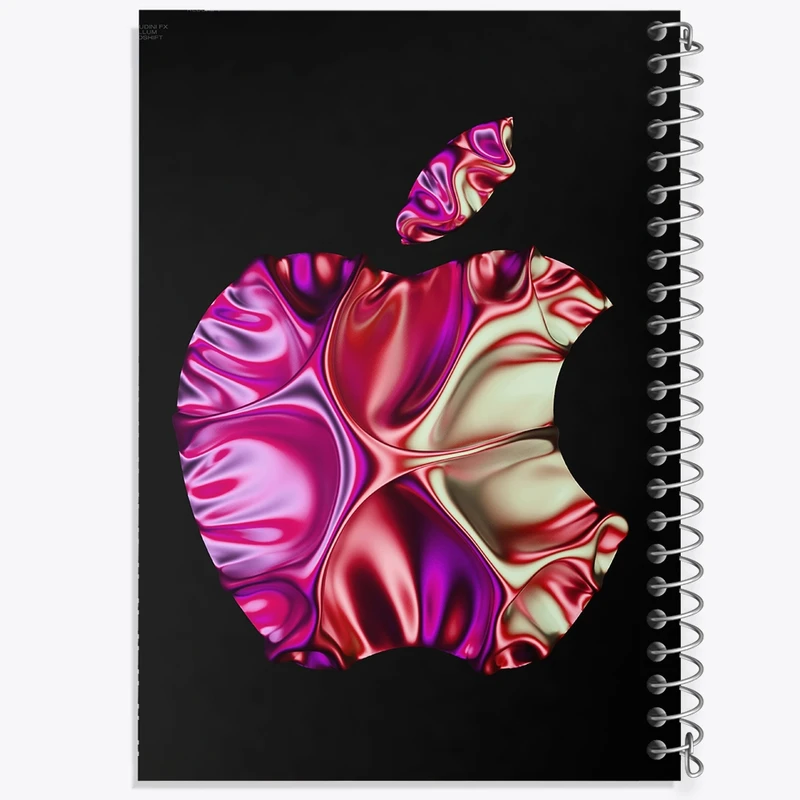 دفتر مشق 100 برگ خندالو طرح اپل (Apple) کد F1080