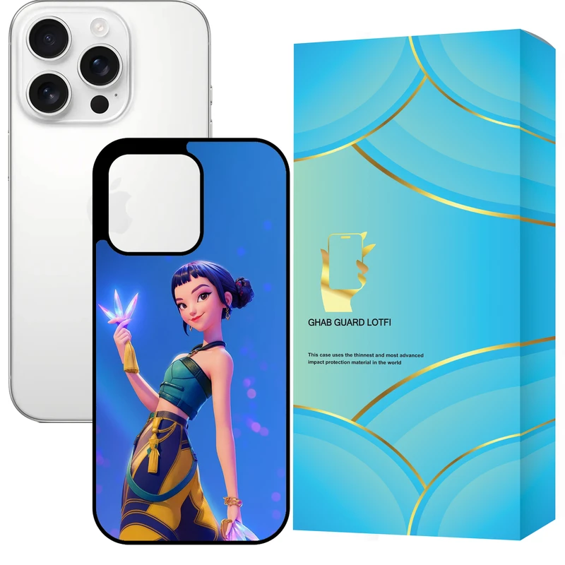 کاور قاب گارد لطفی طرح زویی مدل GCHP16P مناسب برای گوشی موبایل اپل iPhone 16 Pro
