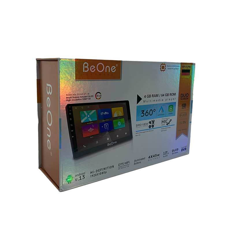 پخش‌کننده صوتی و تصویری خودرو بی وان مدل TBSF-212 PRO