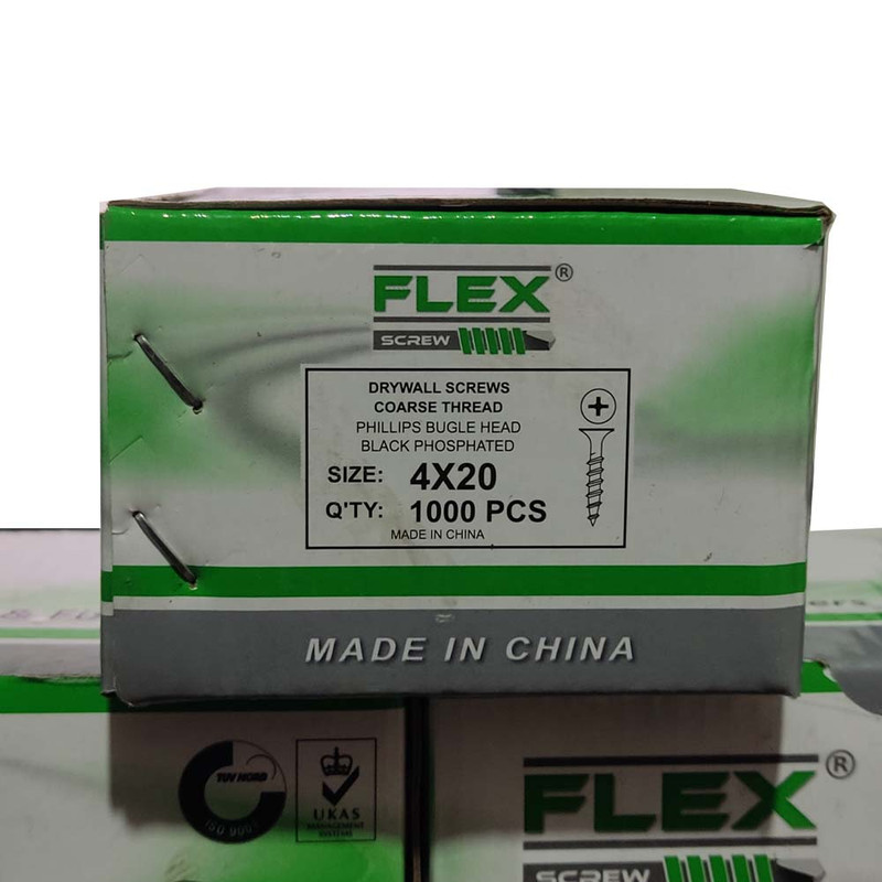 پیچ ام دی اف فلکس مدل MDF4-20 بسته 1000 عددی