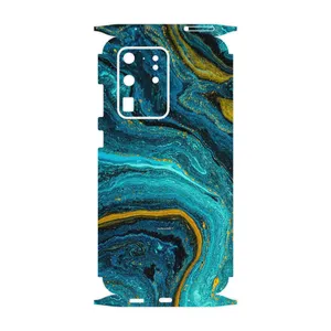 MAHOOT Turquoise marblewith golden streaks-FullSkin Cover Sticker for Samsung Galaxy S20 Ultra