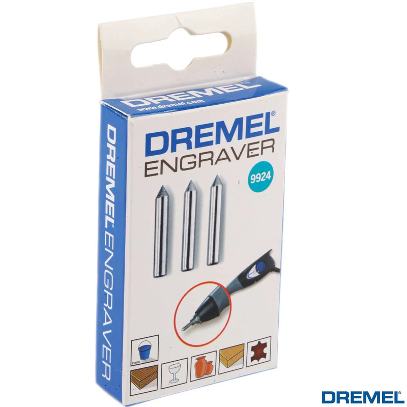 مجموعه 3 عددی سری فرز حکاکی درمل مدل 9924