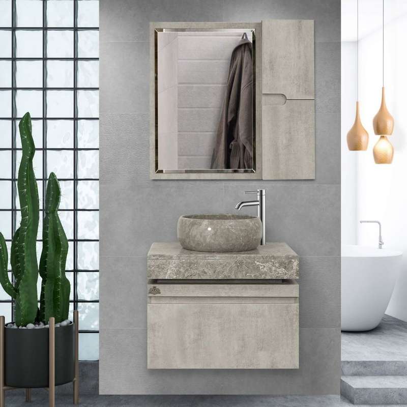 ست کابینت و روشویی کد 1021 به همراه آینه و باکس
