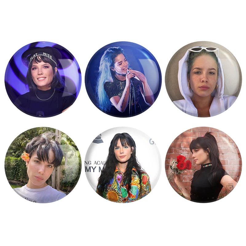 مگنت خندالو طرح هالزی Halsey کد 1092A مجموعه 6 عددی