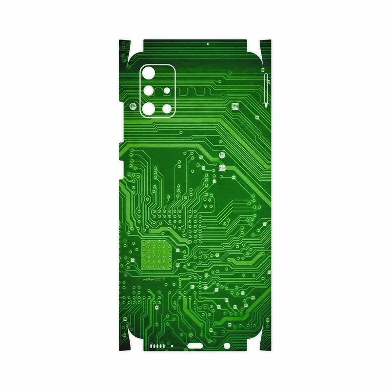 برچسب پوششی ماهوت مدل Green Printed Circuit Board-FullSkin مناسب برای گوشی موبایل سامسونگ Galaxy A51